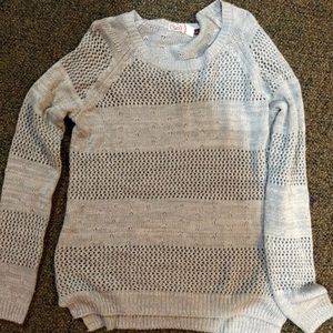 Grey knit sweater